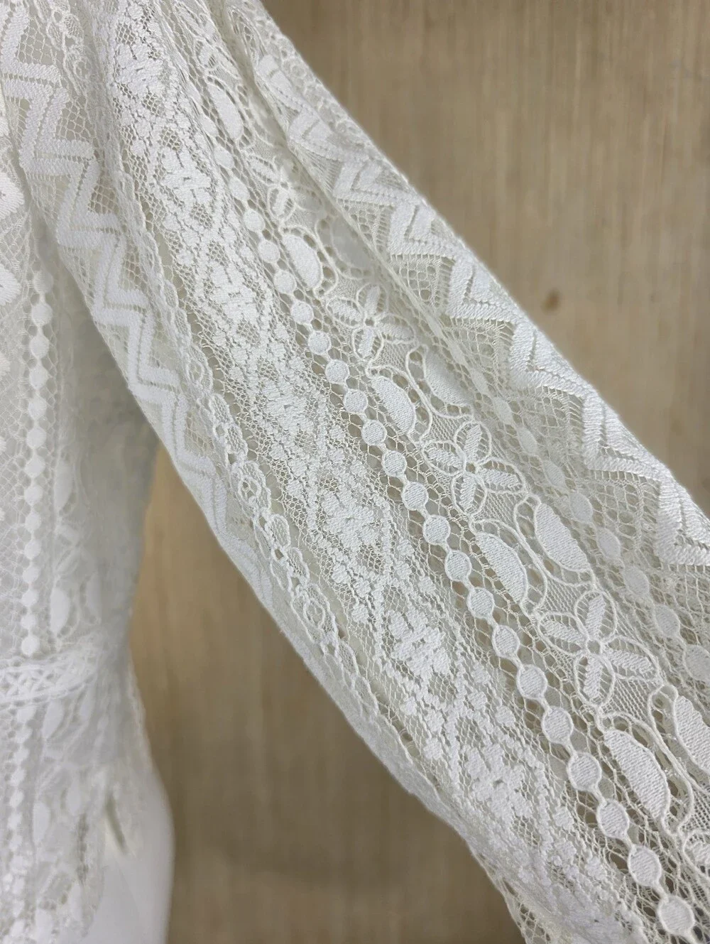 ZARA White Lace Top L Lined Romantic Victorian Cottagecore NWOT Coquette Fairy
